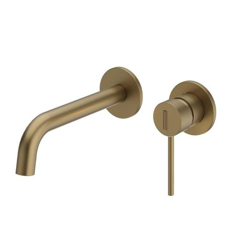 Miscelatore Monocomando a due fori ad incasso a parete per lavabo - Jazz